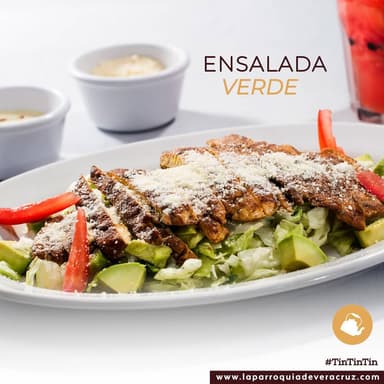 Ensalada verde con pollo