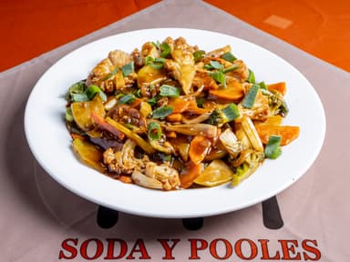 Vegetales Salteados con Salsa de Ostión