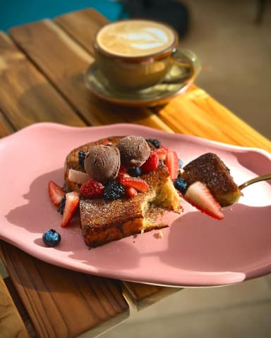 Pan Frances con Helado