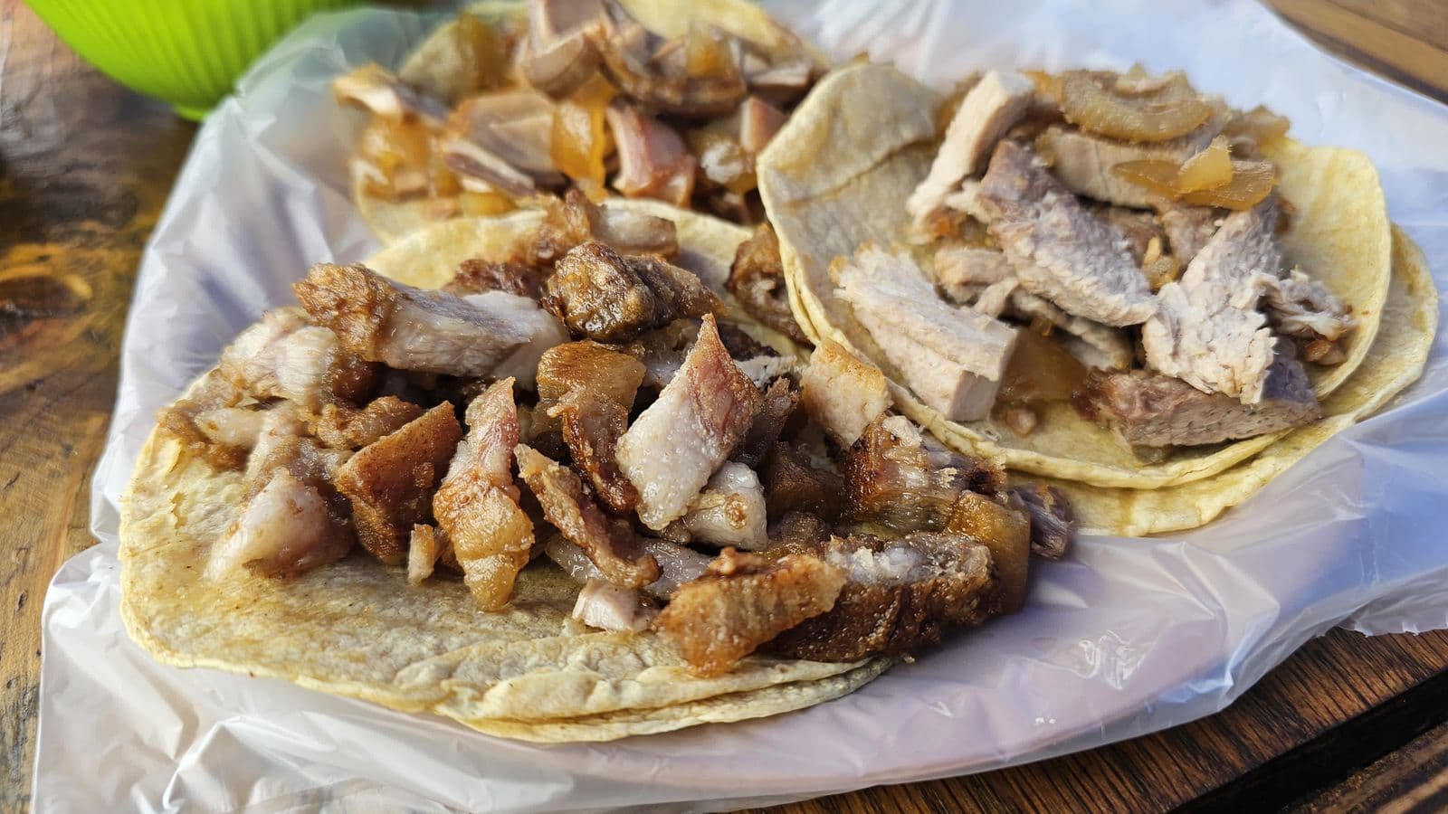 Taco de Chicharrón de Cachete