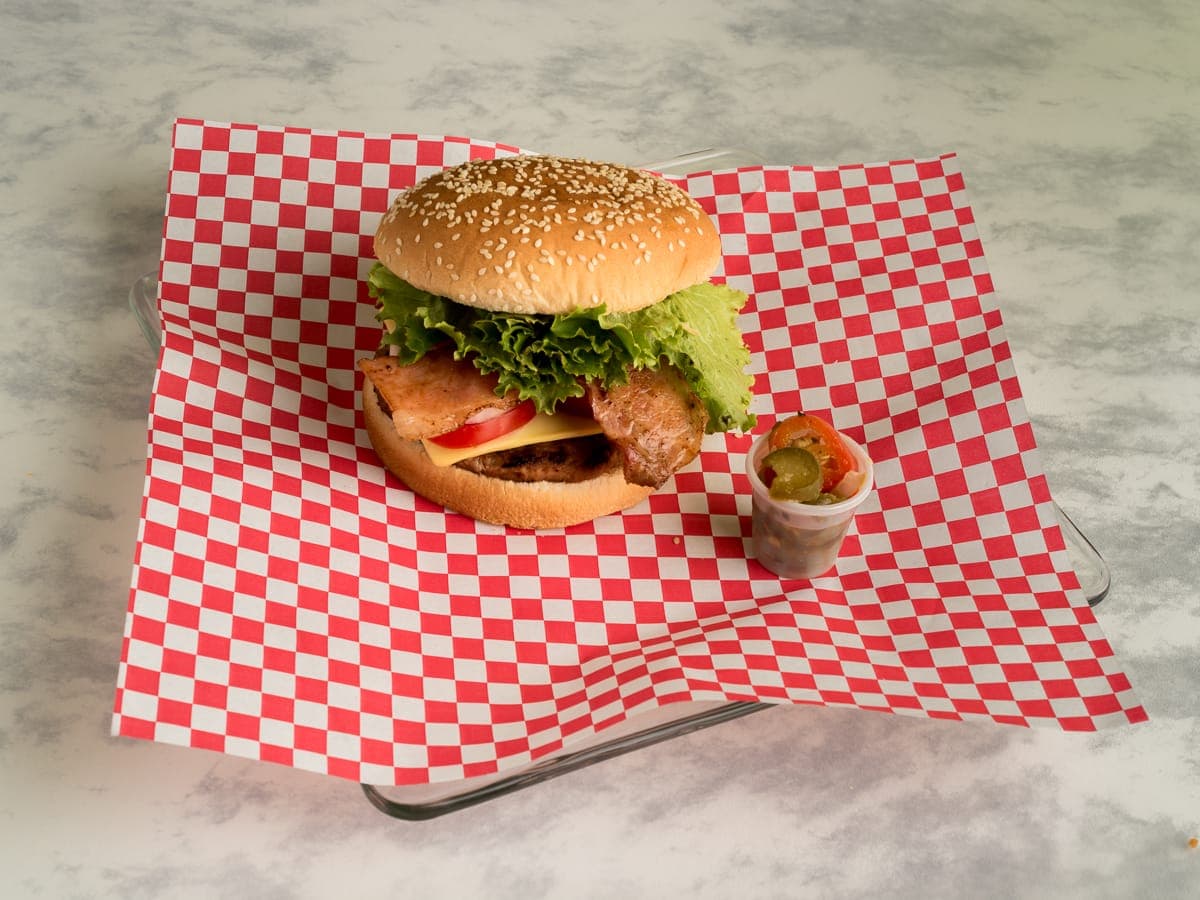 Hamburguesa con Tocino