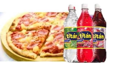 Combo-1 Pizza Grande+2 Refresco Titan(600 ml c/u)