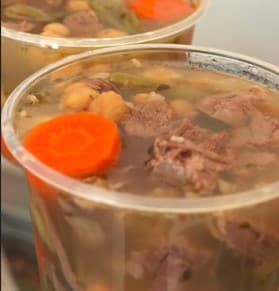 Caldo Cazuela de Res Medio Litro