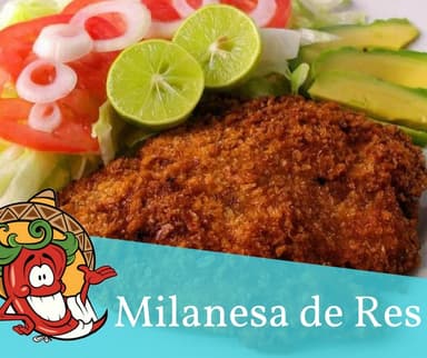 Combo Milanesa Res +  Sopa de Tortillas + Agua