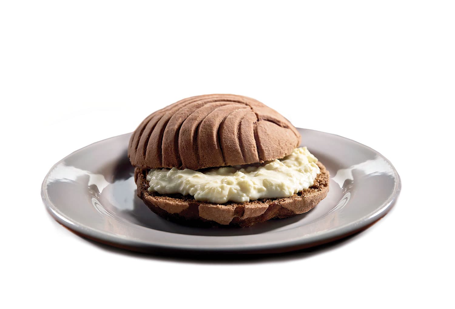 Concha de Chocolate con Nata