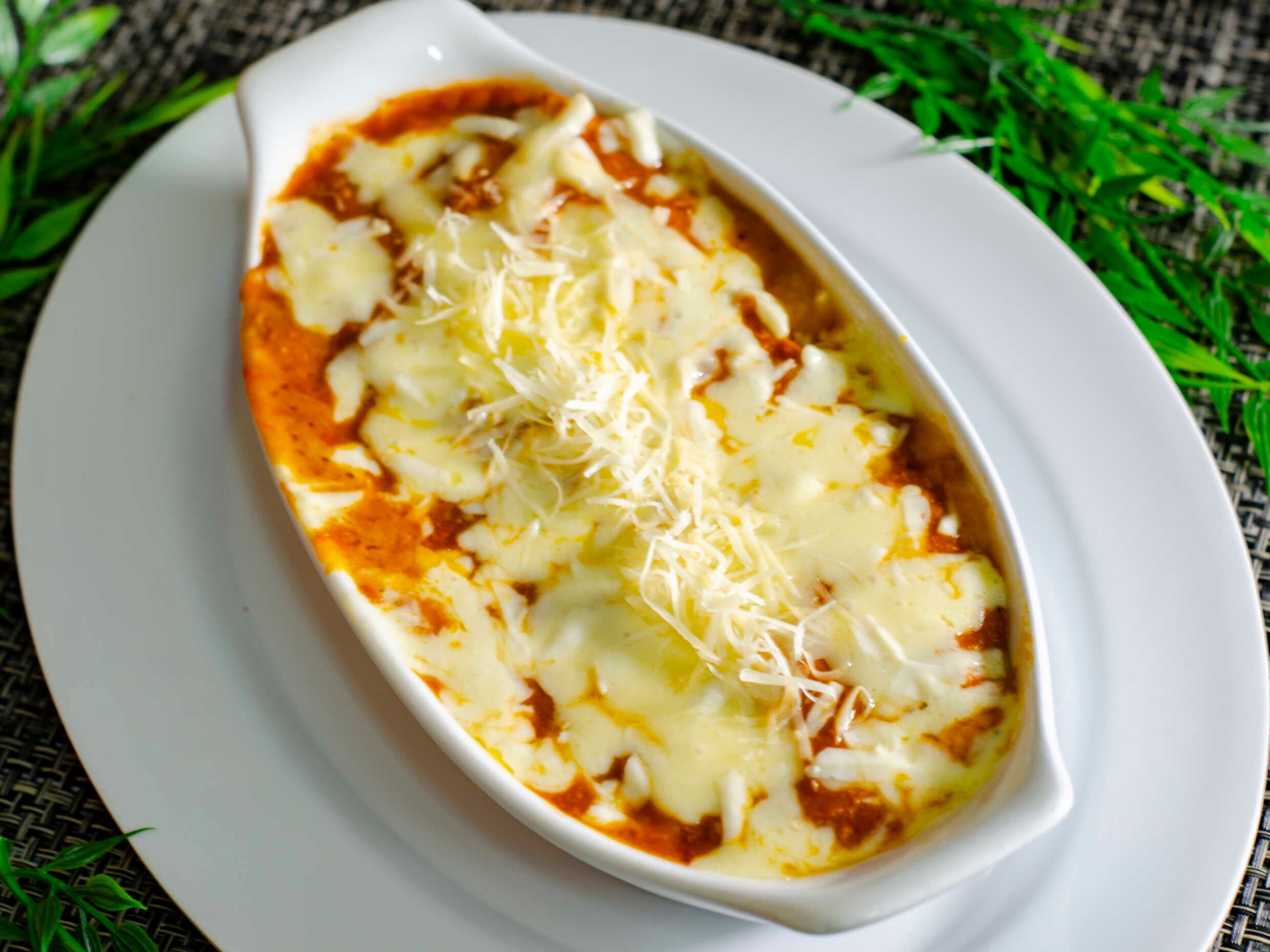 Lasagna en Salsa Roja.