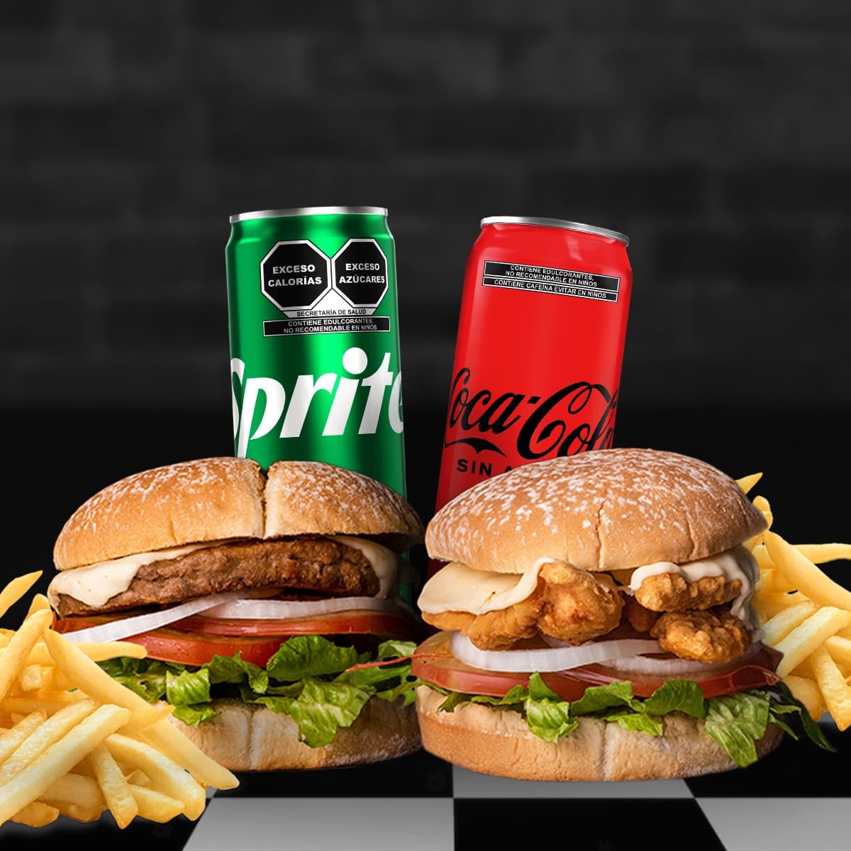 COMBO DÚO FUNKY BURGERS 🤩🍔🍔🍟🍟🥤🥤