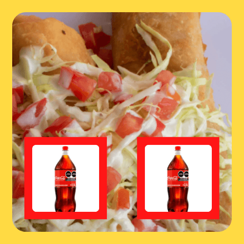 Combo Coca-Cola más 2 Chimichangas Saladas 2