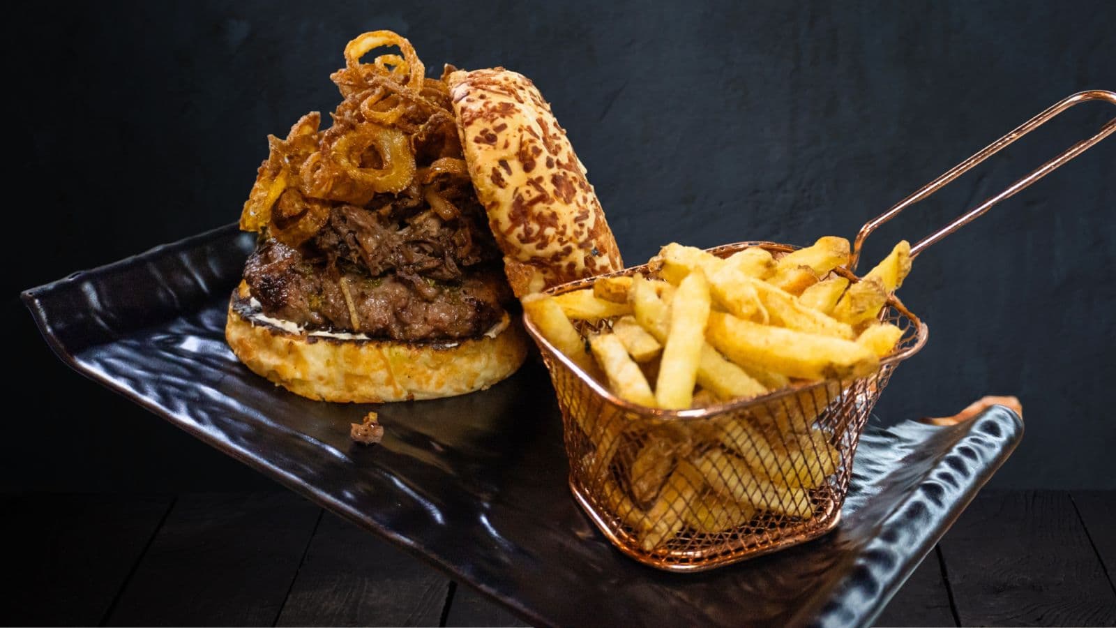 Burguer que tentacion + Papas
