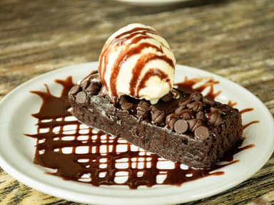 Brownie Con Nieve