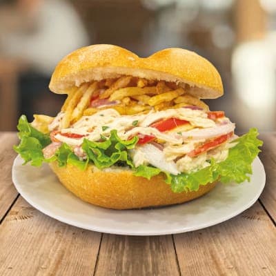 Pan con Jamón del País