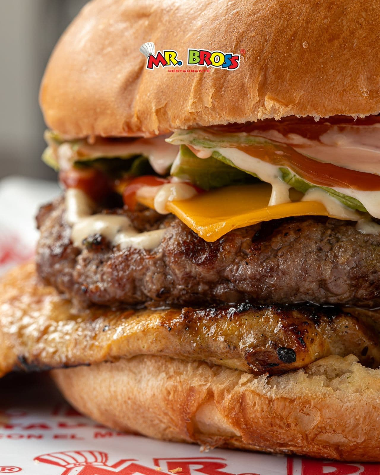 Hamburguesa Pollo y Carne Angus