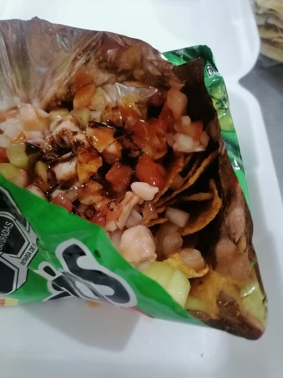 Tostitos con Ceviche