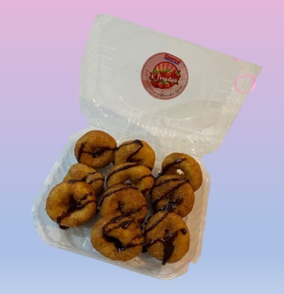 12 Mini Donas con Jarabe Hersheys