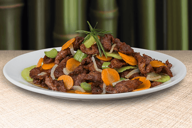 Res en Salsa de Ostión con Verduras