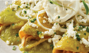 Enchiladas Suizas con Pollo
