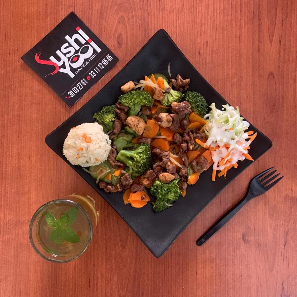 Teppanyaki con Camarón