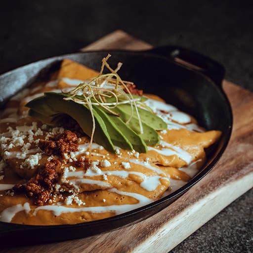 Enfrijoladas con Pollo
