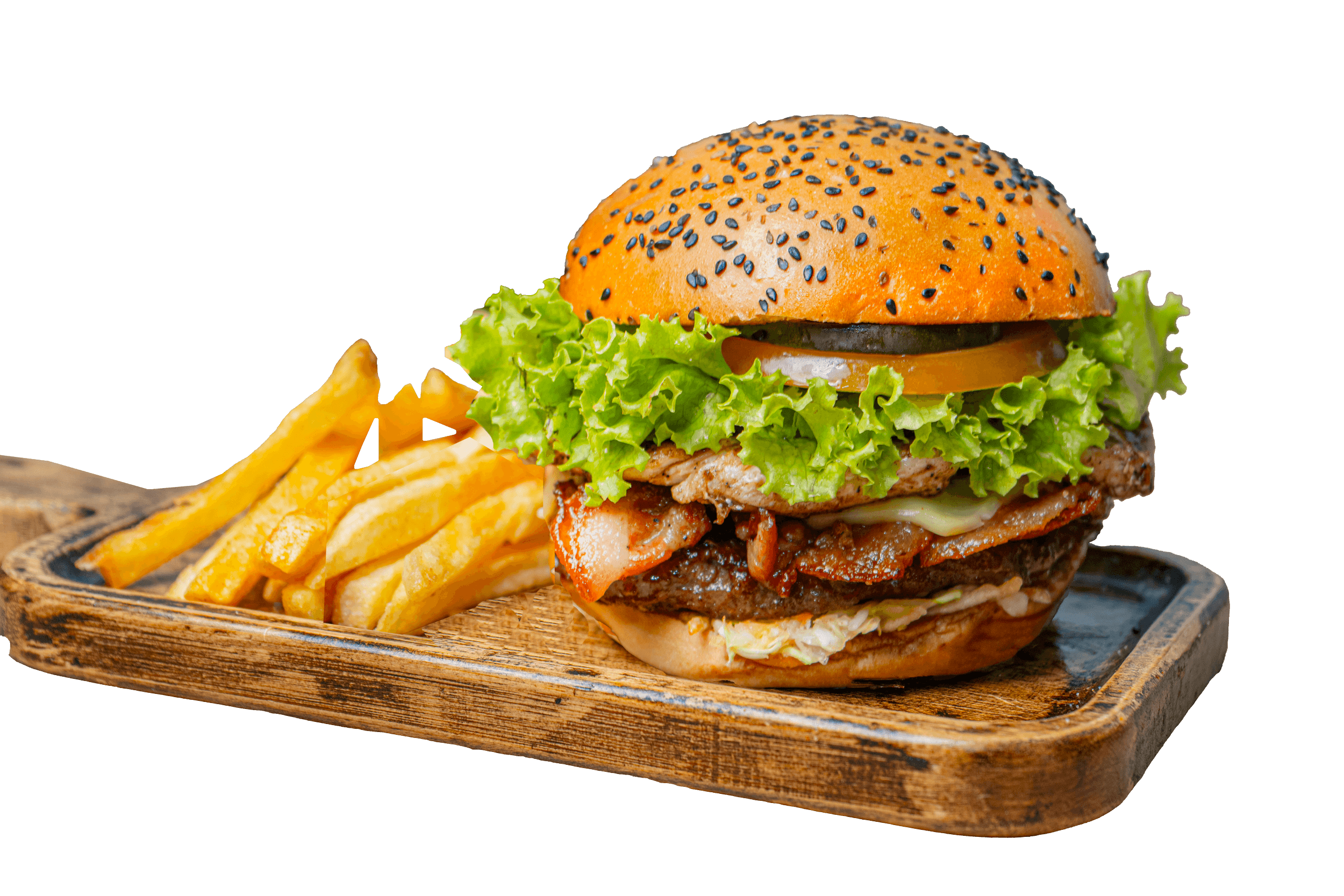 Combo Hamburguesa Mixta con Papas