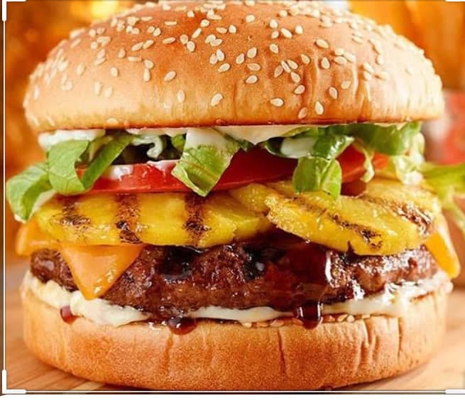 Hamburguesa Hawaiana jr.