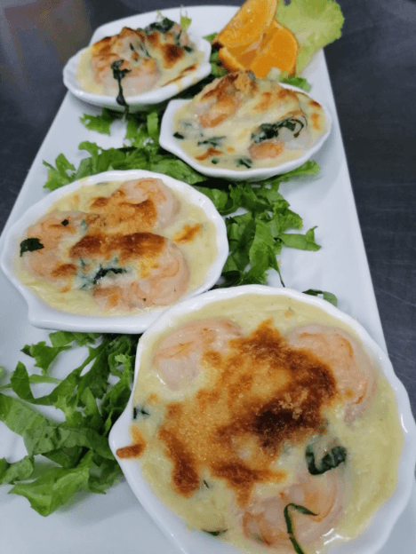 Camarones a la Florentina