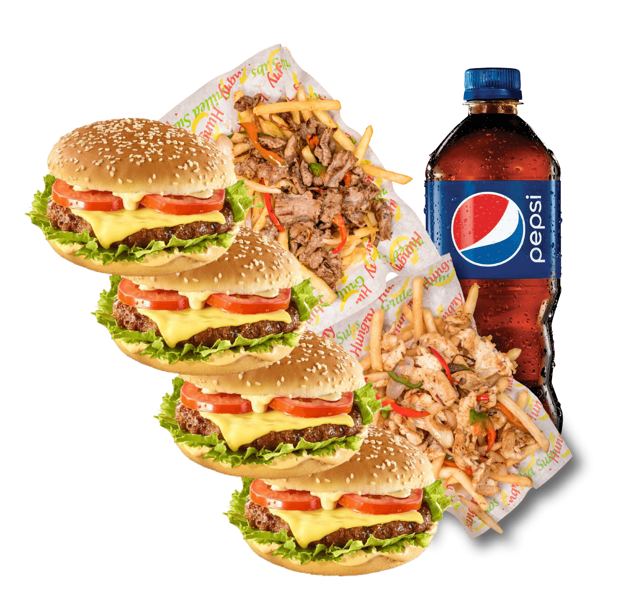 Hungry Cheese Burgers Mega Comb