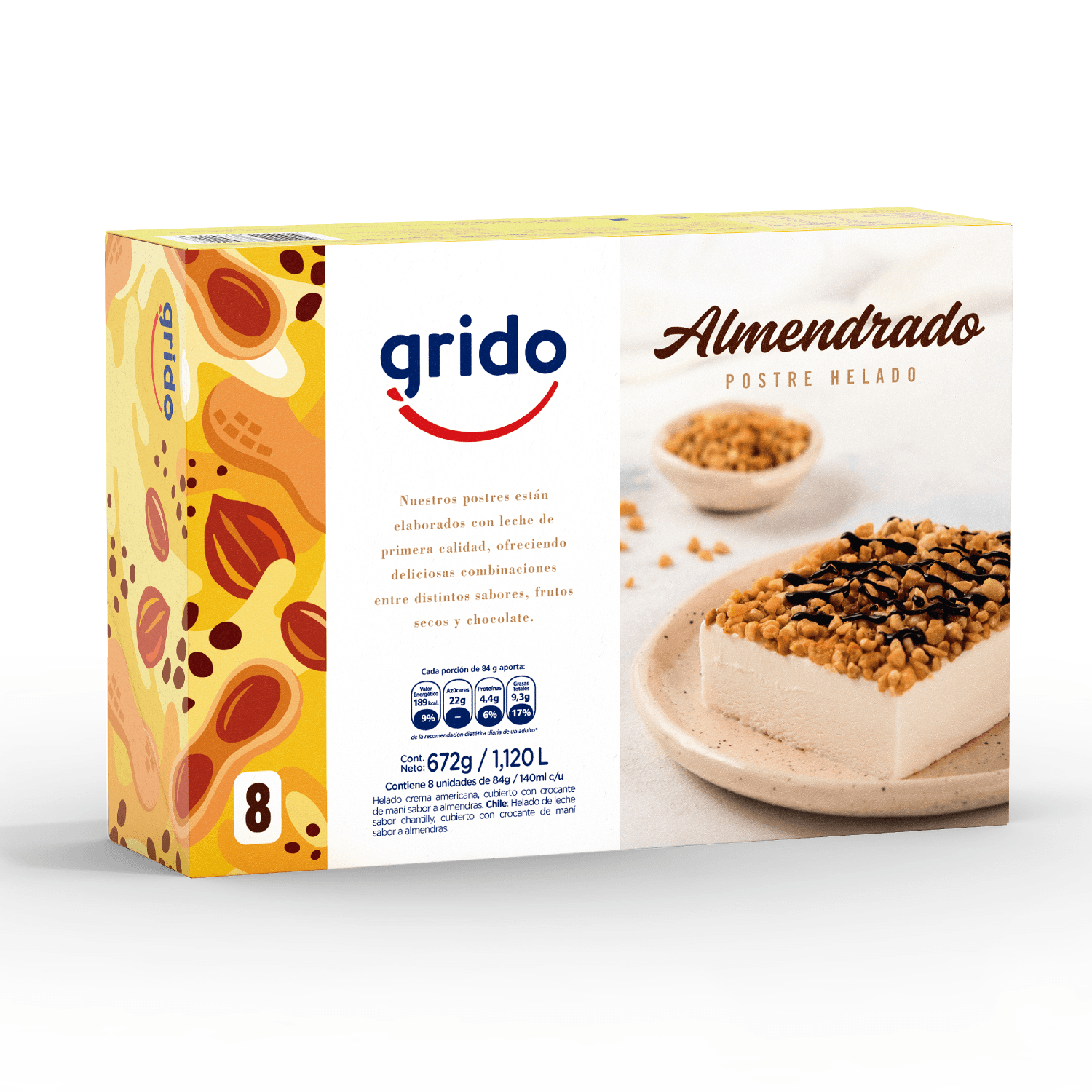 Almendrado  8 Porciones