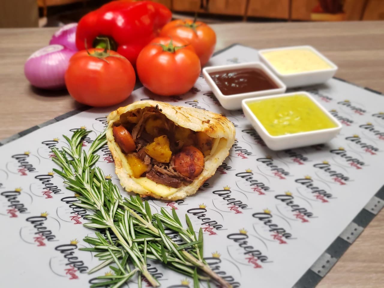 Arepa Mechada