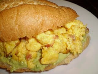 Torta de huevo.
