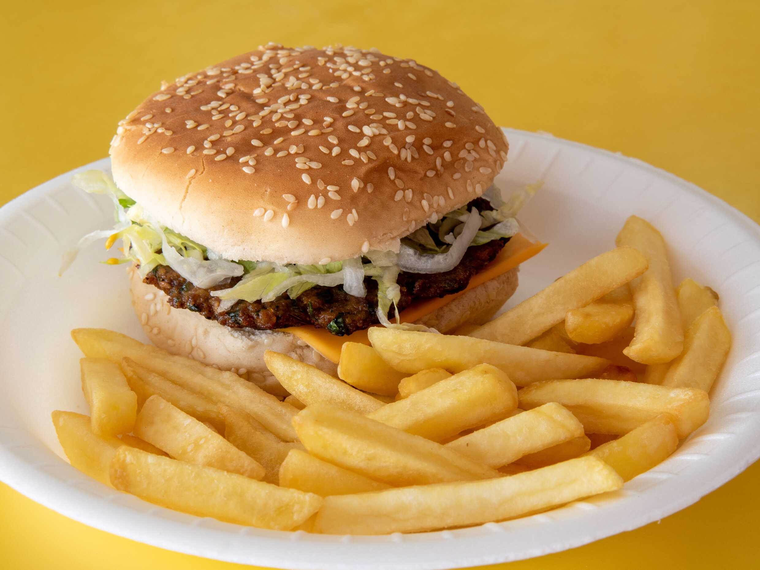 Hamburguesa Sencilla con Papas