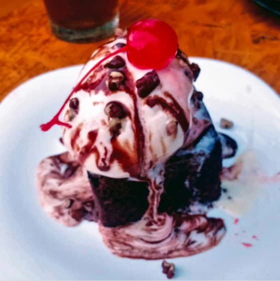 Brownie con Nieve