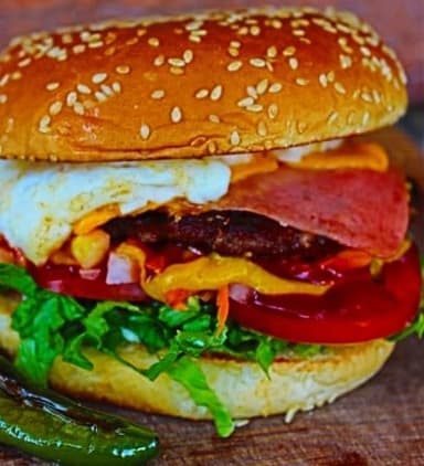 Hamburguesa Queso Oaxaca