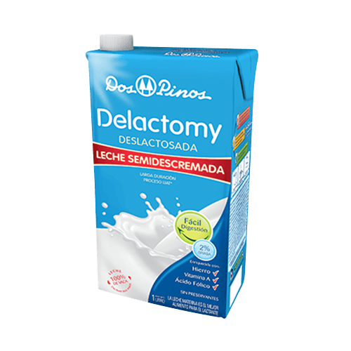 Leche Semidescremada Delactomy Dos Pinos litro