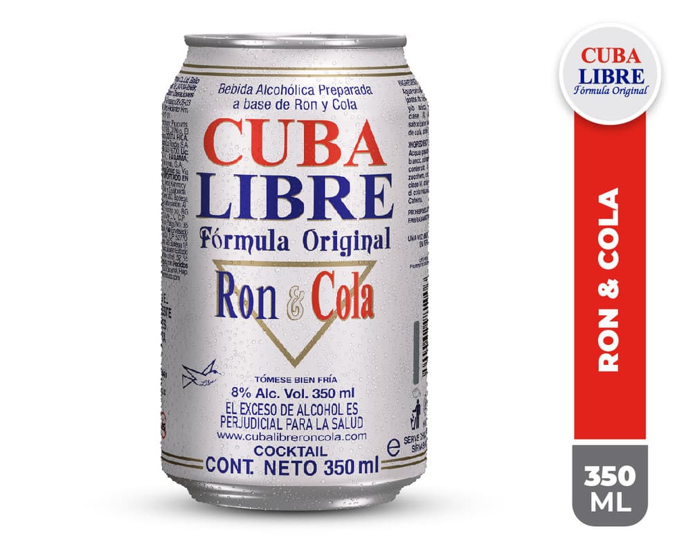 Bebida Alcoholica Cuba Libre Lata 350 ml