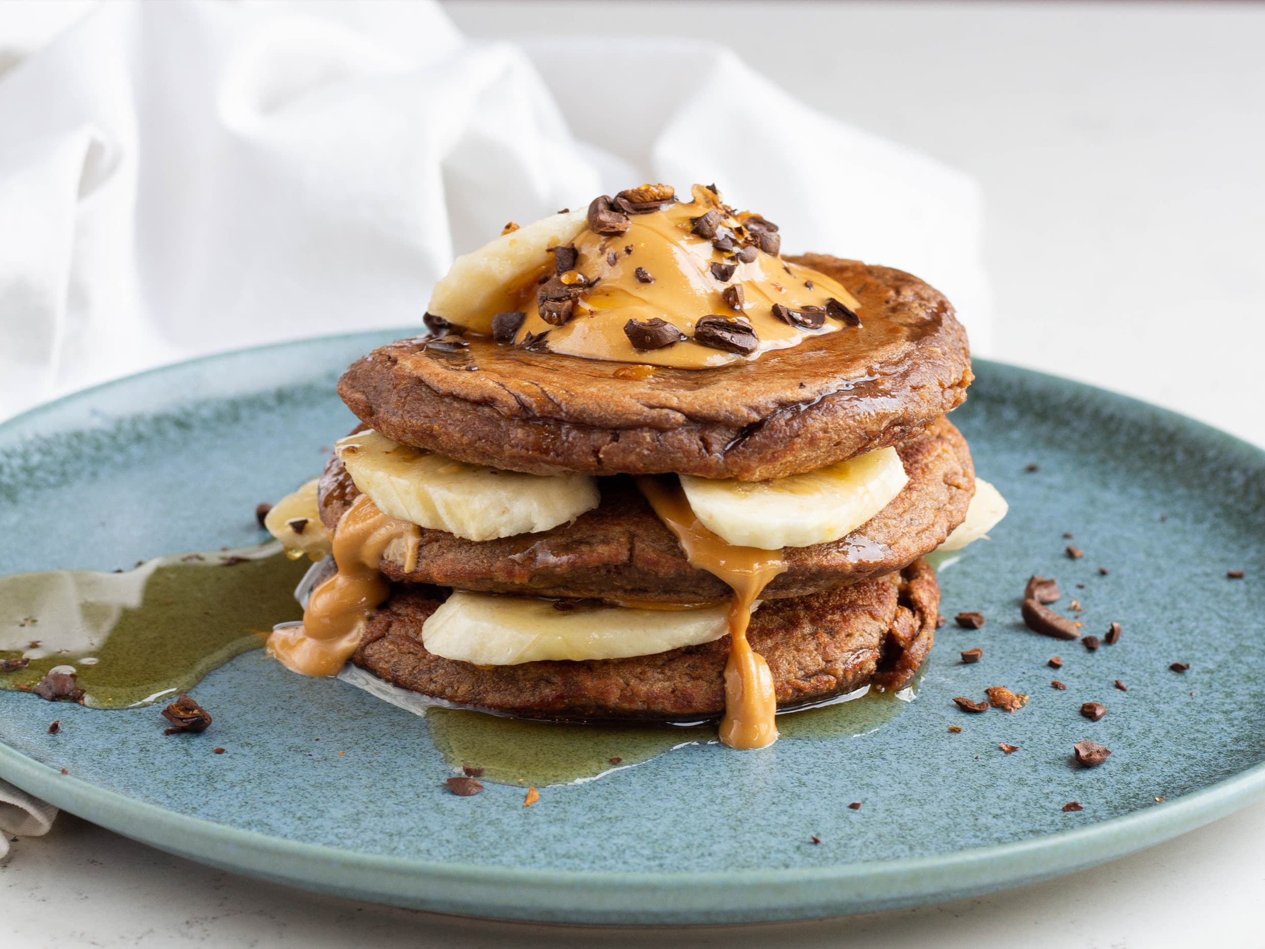 Banana Pancake Avena y Cacao