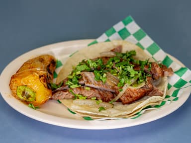Taco Grande de Asada a la Parrilla