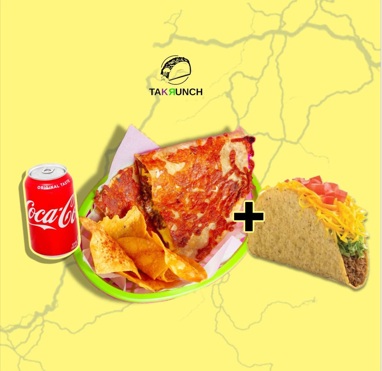 Quesa Krunch + Tacos + Gaseosa