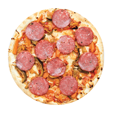 Pizza Ratatouille y Salami