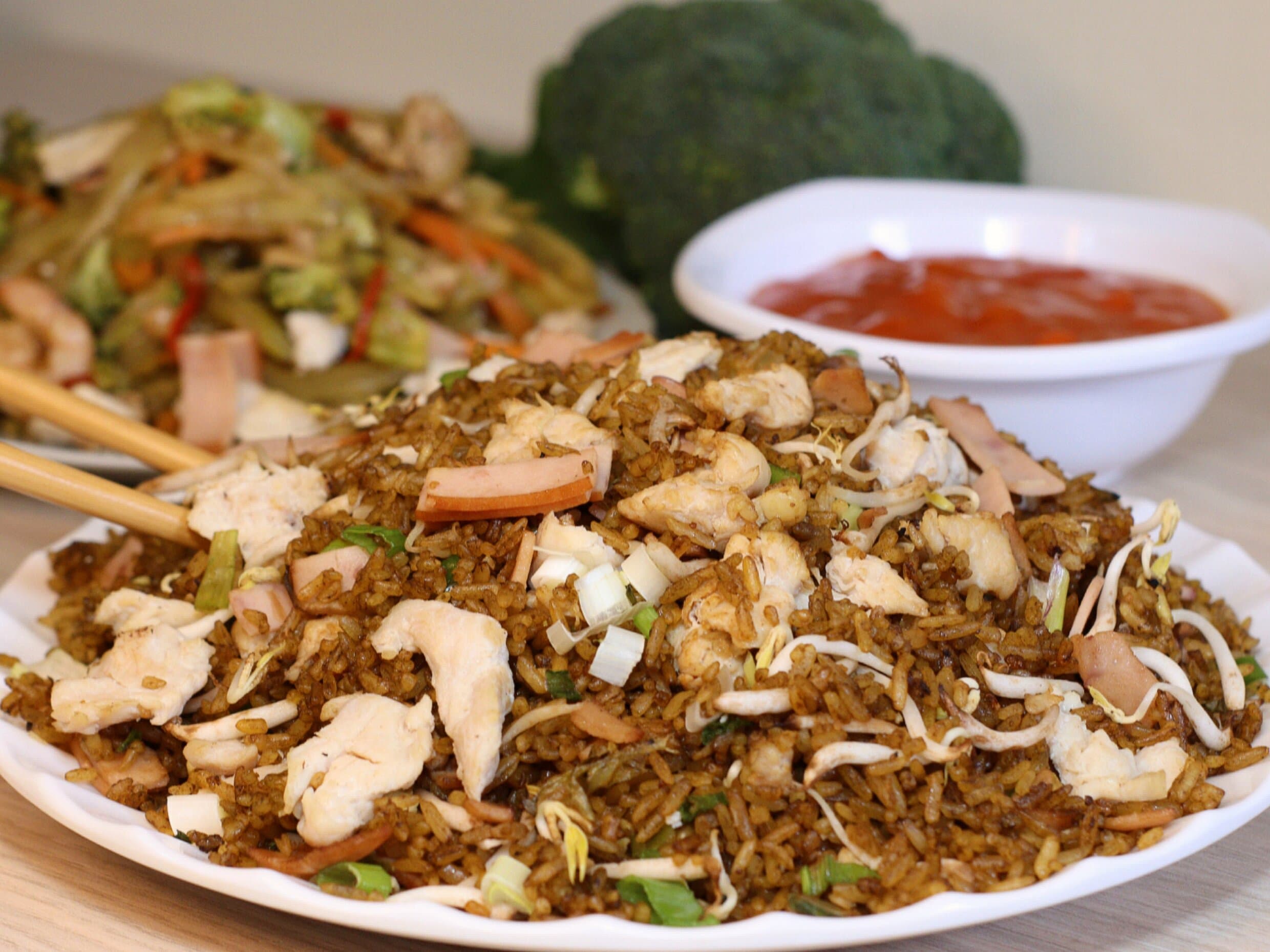 Arroz chino mediano