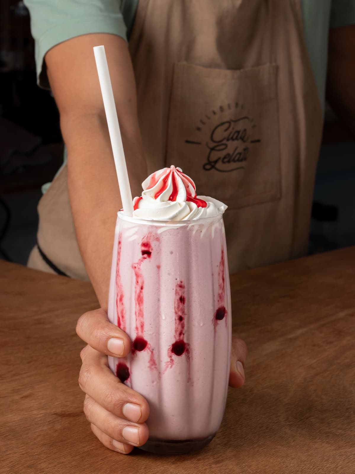 Frappé Fresas con Crema 16 oz