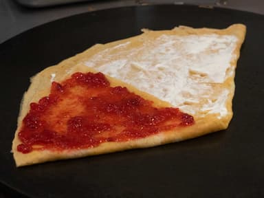 Crepa de Filadelfia con Mermelada de Fresa