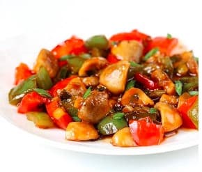 Entrada de Chilli Mushroom Champiñones Chilli