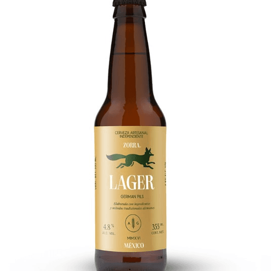 Cerveza Zorra Lager Pilsner .355