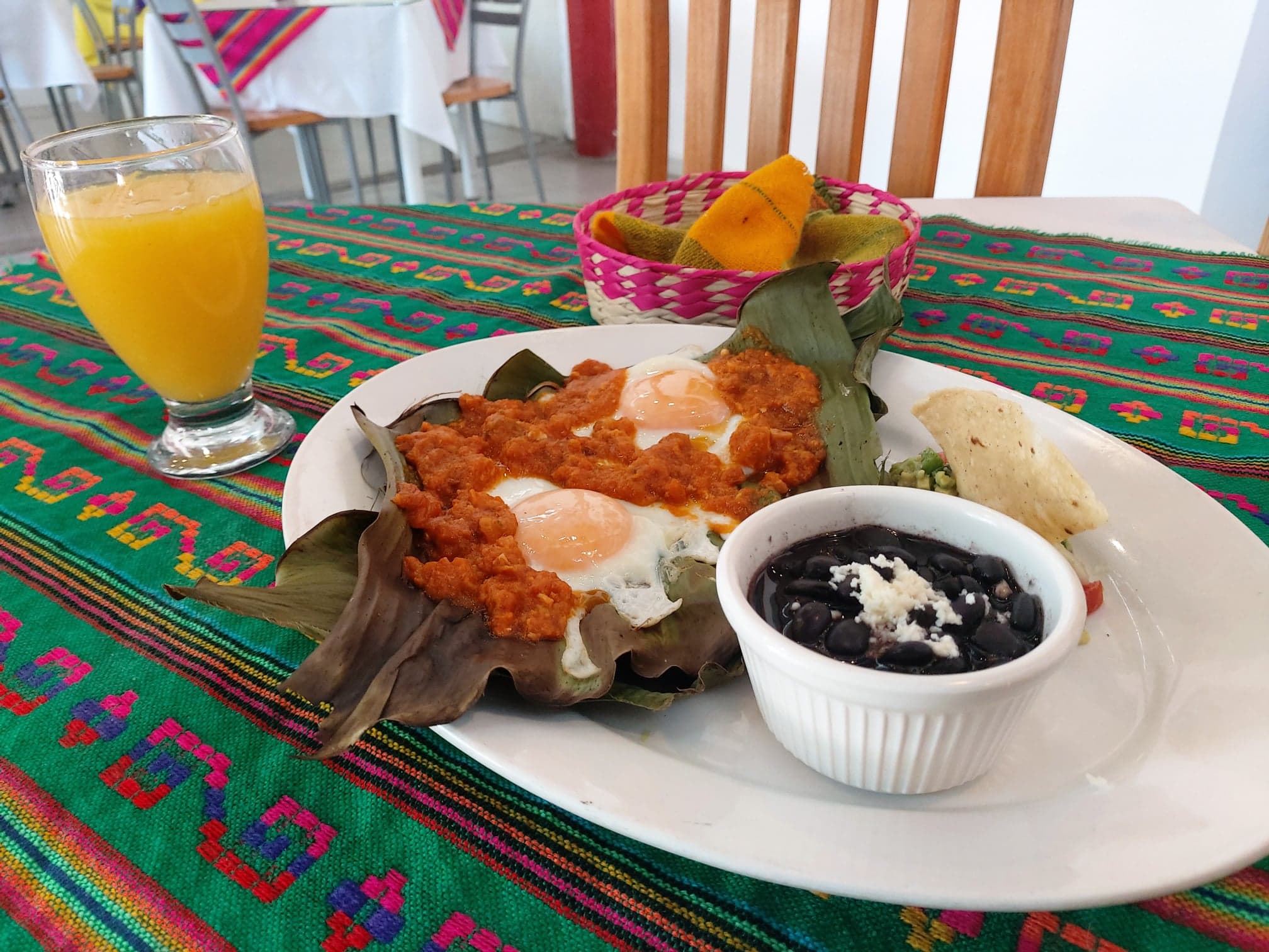 Huevos en Hoja