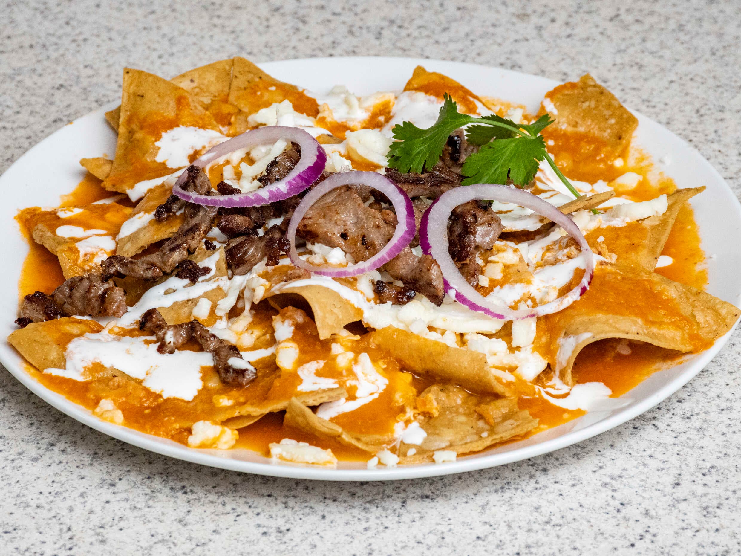 Chilaquiles con Cecina