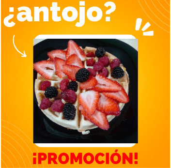 Waffle Frutos Rojos
