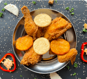 Medio Pollo Apanado