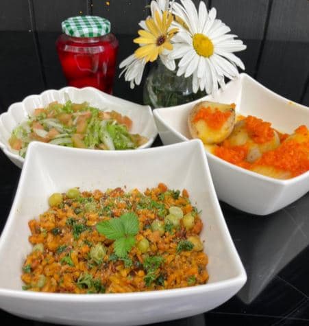 Pepitoria Con Arroz Revuelta Con Verduras