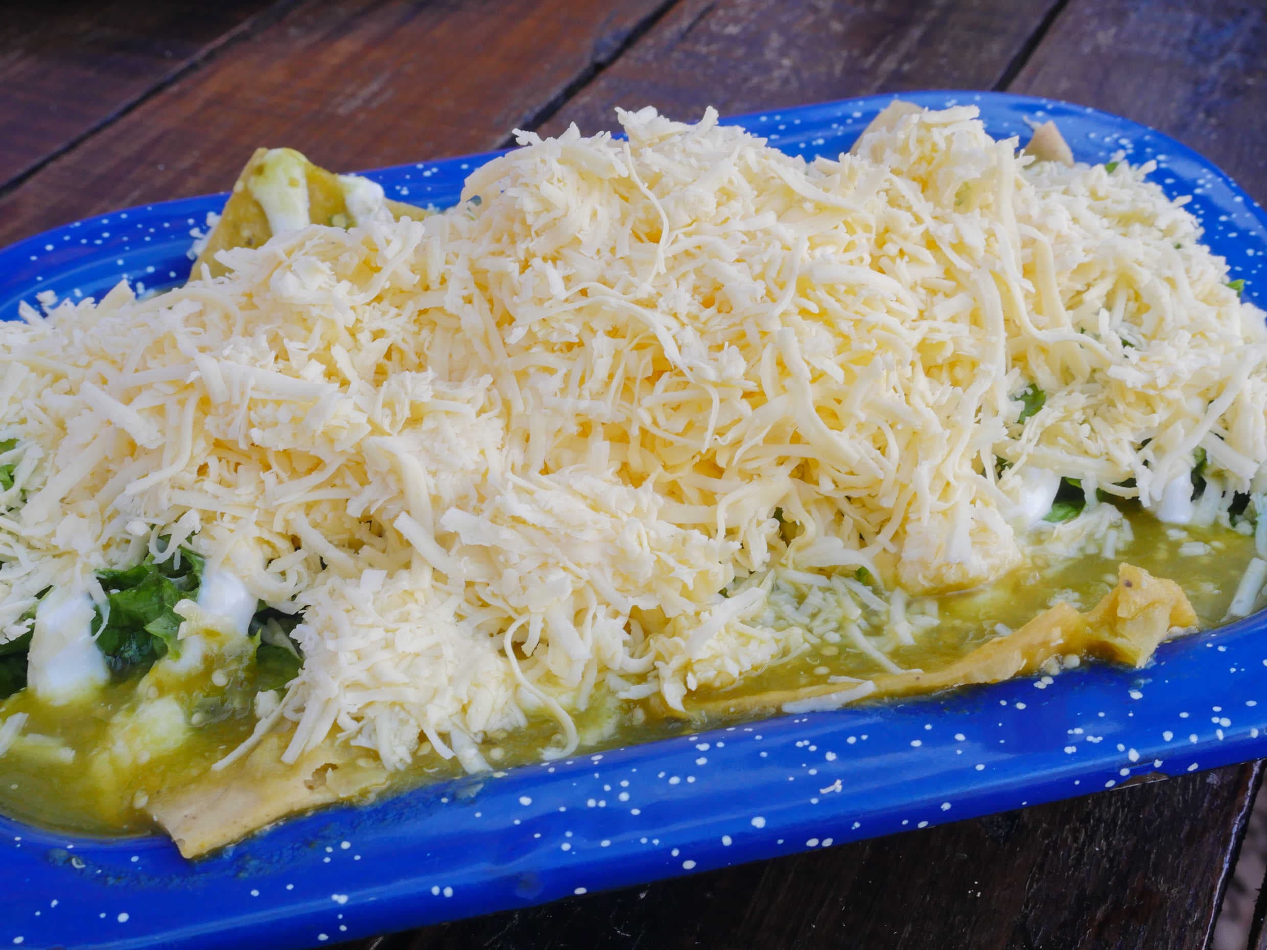 Chilaquiles con Bistec
