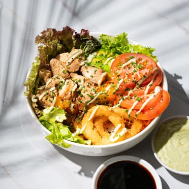 Bowl Ensalada Pollo Teriyaki